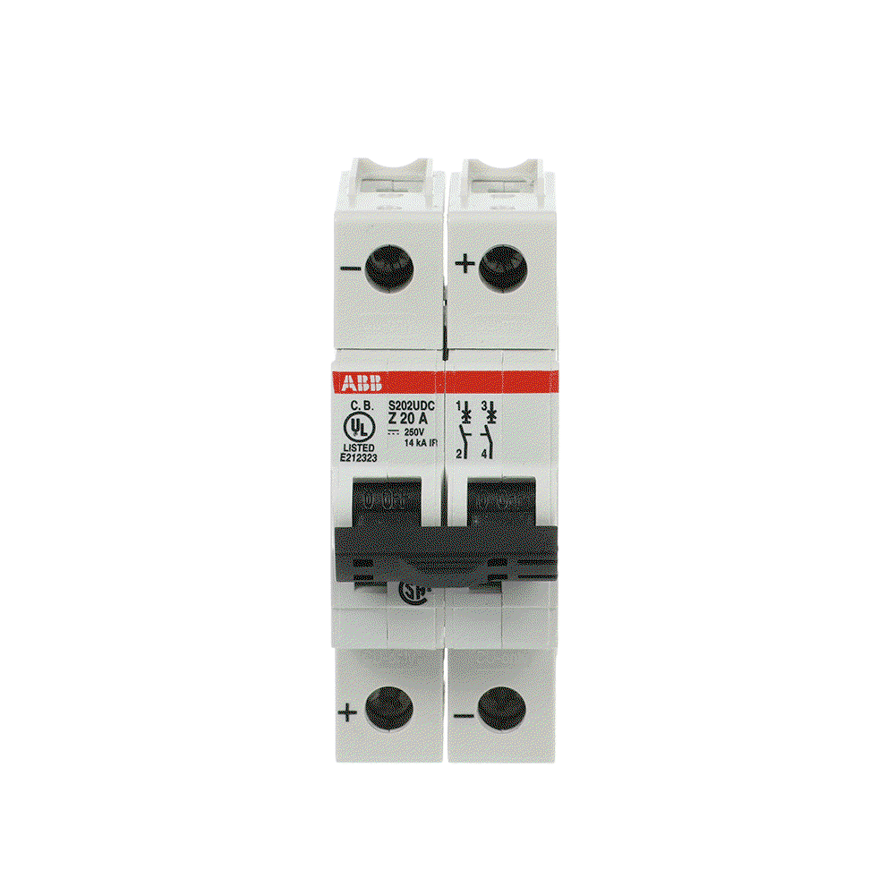 Miniature Circuit Breaker - S200UDC - 2P - 20 A - Z - (230 V AC) 14 kA