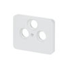 Cover plate SAT 3 gang studio white - alpha