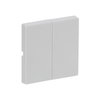 Control Elements for Switch/push button, Two-part rocker studio white - Platform 63