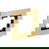 Cover frame 1-gang gold - carat