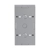 Mounting Box 2-gang aluminium silver - future linear