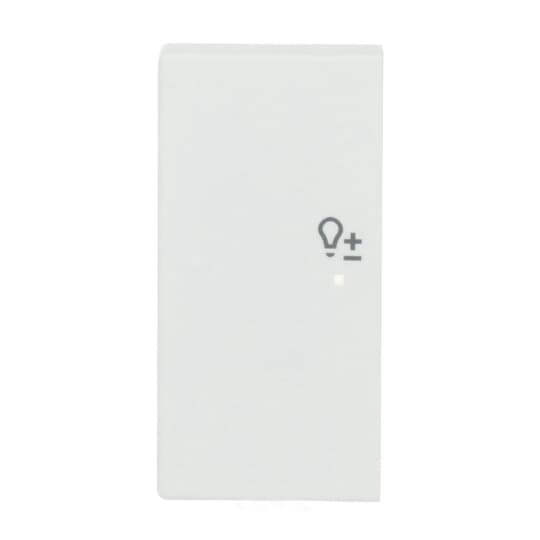 Rocker Symbol "dimming" with Small Transparent Calotte 2gang studio white matt - Platform 63