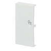 Rocker Symbol "dimming" with Small Transparent Calotte 2gang studio white matt - Platform 63