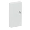 Rocker Symbol "dimming" with Small Transparent Calotte 2gang studio white matt - Platform 63