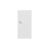 Rocker Symbol "dimming" with Small Transparent Calotte 2gang studio white matt - Platform 63