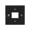 User Operation Symbols "up, down, ECO, Power" 1gang black matt - Platform 63