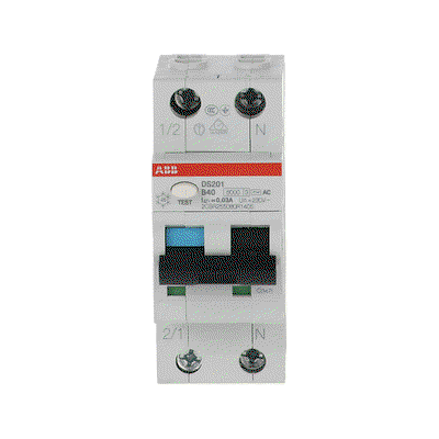 Residual Current Circuit Breaker with Overcurrent Protection DS201 - 1P+N - 30 mA - 40 A - B - Type AC