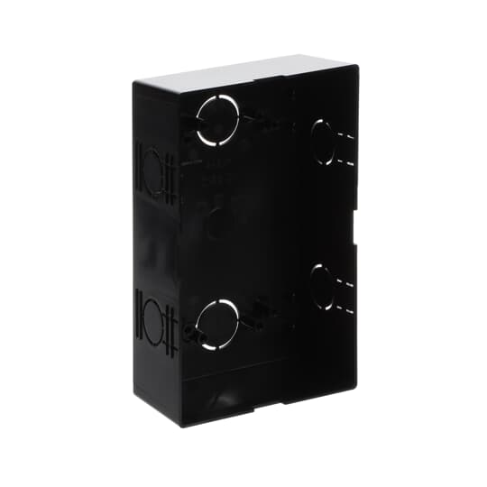Pre-installation box, 1/2, black