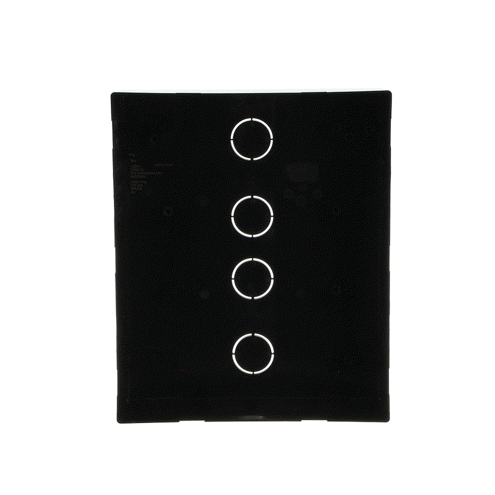 Pre-installation box, 2/3, black