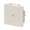 Cover plate for Blind cap 1-gang with Mounting plate ivory white - Platform 63