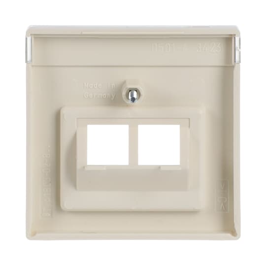 Cover plate with labelling field UAE/IAE (ISDN) 2 gang ivory white - Platform 63 – Image 2 of 4