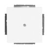 Cover plate for Blind cap 1-gang with Mounting plate studio white - Platform 63