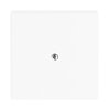 Cover plate Busch-Infoline® telephone connector boxes (VDo) Central cover plate studio white - Platform 63