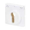 Cover plate with legend Symbol "arrows" or "0 - 1" for Venetian blind, Key studio white - Platform 63