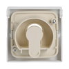 Cover plate with legend Symbol "arrows" or "0 - 1" for Venetian blind, Key studio white - Platform 63