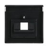 Cover plate with labelling field for data connection housing 1 gang anthracite - Platform 63