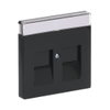 Cover plate with labelling field Keystone 2 gang anthracite - Platform 63