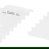 Cover plate with legend Card, Symbol "arrows" with Transparent Calotte for Switch/push button, Hotel card studio white - Platform 63