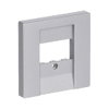 Cover plate D-Sub 15-pole 1 gang aluminium silver - Platform 63