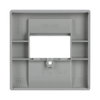 Cover plate D-Sub 15-pole 1 gang aluminium silver - Platform 63