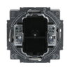 Cover plate for Blind cap 1-gang with Mounting plate aluminium silver - Platform 63