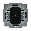 Cover plate for Blind cap 1-gang with Mounting plate black matt - Platform 63
