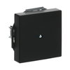 Cover plate for Cable outlet 1-gang with Mounting plate black matt - Platform 63