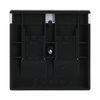 Cover plate with labelling field Keystone 2 gang black matt - Platform 63