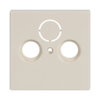 Cover plate SAT 3 gang ivory white - Platform 63