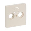Cover plate SAT 3 gang ivory white - Platform 63
