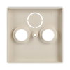 Cover plate SAT 3 gang ivory white - Platform 63