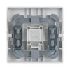 Rocker with labelling field for Switch/push button, Single rocker studio white - Platform 63
