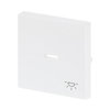 Rocker with legend Symbol "light" with Small Transparent Calotte for Switch/push button, Single rocker studio white - Platform 63