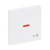 Rocker with legend Symbol "key" with Small Transparent Calotte for Switch/push button, Single rocker studio white - Platform 63
