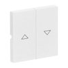 Rocker with legend Symbol "arrows" for Venetian blind, Two-part rocker studio white - Platform 63