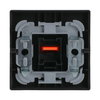 Rocker with Small Red Calotte for Switch/push button, Single rocker anthracite - Platform 63