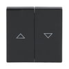 Rocker with legend Symbol "arrows" for Venetian blind, Two-part rocker anthracite - Platform 63