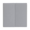 Rocker for Switch/push button, Two-part rocker aluminium silver - Platform 63