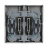 Rocker for Switch/push button, Two-part rocker aluminium silver - Platform 63