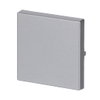 Rocker for Switch/push button, Single rocker aluminium silver - Platform 63