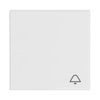 Rocker with legend Symbol "bell" for Switch/push button, Single rocker studio white - Platform 63