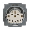 SCHUKO® Socket insert with labelling field with label space aluminium silver - Platform 63