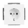 SCHUKO® socket insert Safety Shutter studio white - Platform 63