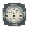 SCHUKO® Socket insert with labelling field Safety Shutter with label space studio white - Platform 63