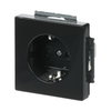 SCHUKO® socket insert Safety Shutter without claw anthracite - Platform 63