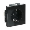 SCHUKO® socket insert Safety Shutter without claw anthracite - Platform 63