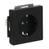 SCHUKO® socket insert Safety Shutter without claw black matt - Platform 63