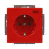 SCHUKO® socket insert EDV Safety Shutter red - Platform 63