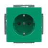 SCHUKO® socket insert Safety Shutter green - Platform 63