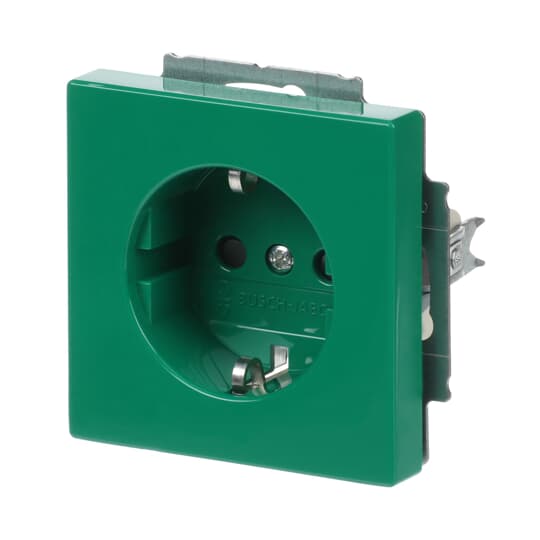 SCHUKO® socket insert Safety Shutter green - Platform 63 – Görsel 4 / 4